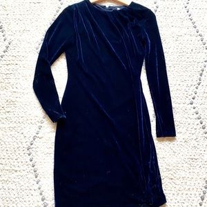 Stunning Reiss velvet dark navy dress
